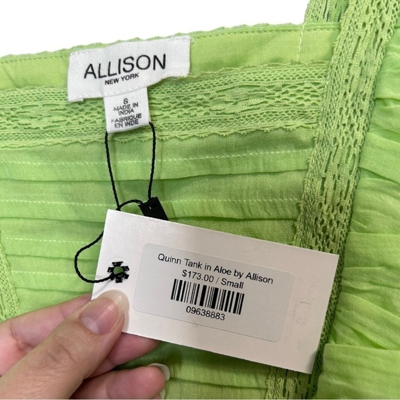 NWT Allison NY Quinn Tank in Aloe Green Size Small - Picture 6 of 7